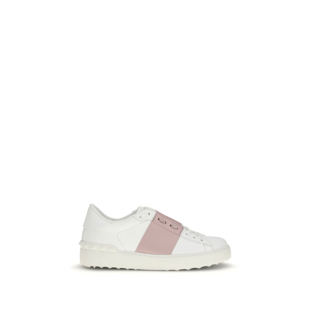 White Calf Leather Bos Taurus Sneakers