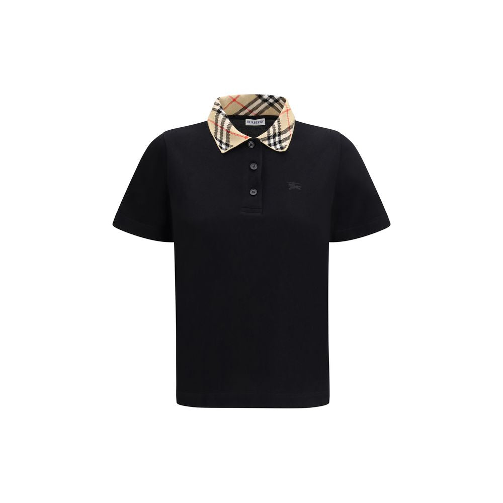 Black Cotton Polo Shirt