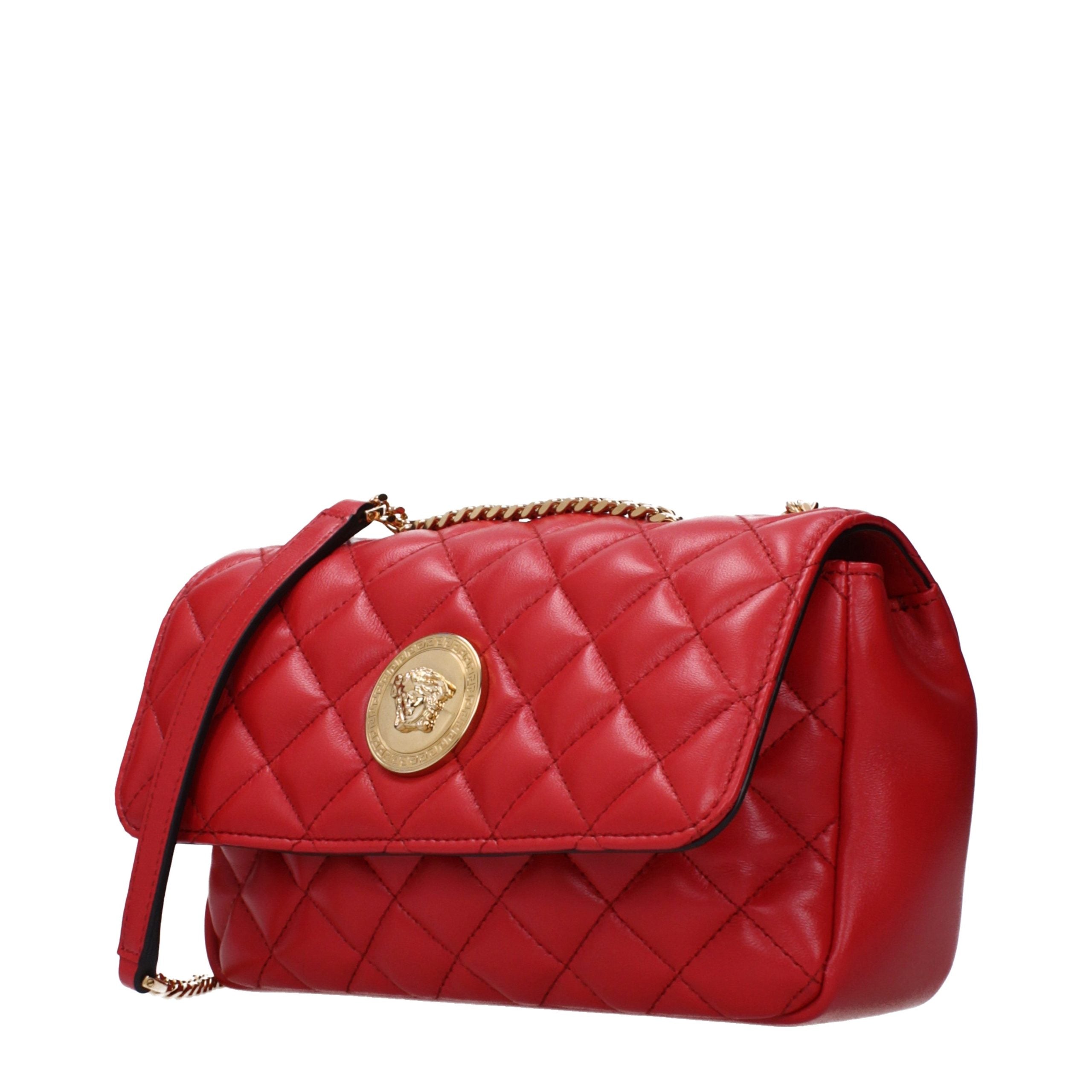 Red Leather Shoulder Bag