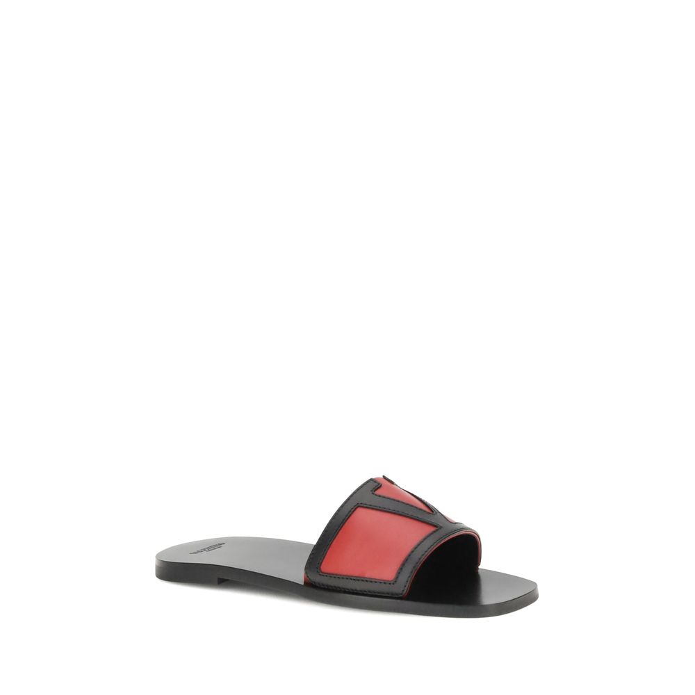 Multicolor Calf Leather Bos Taurus Sandals