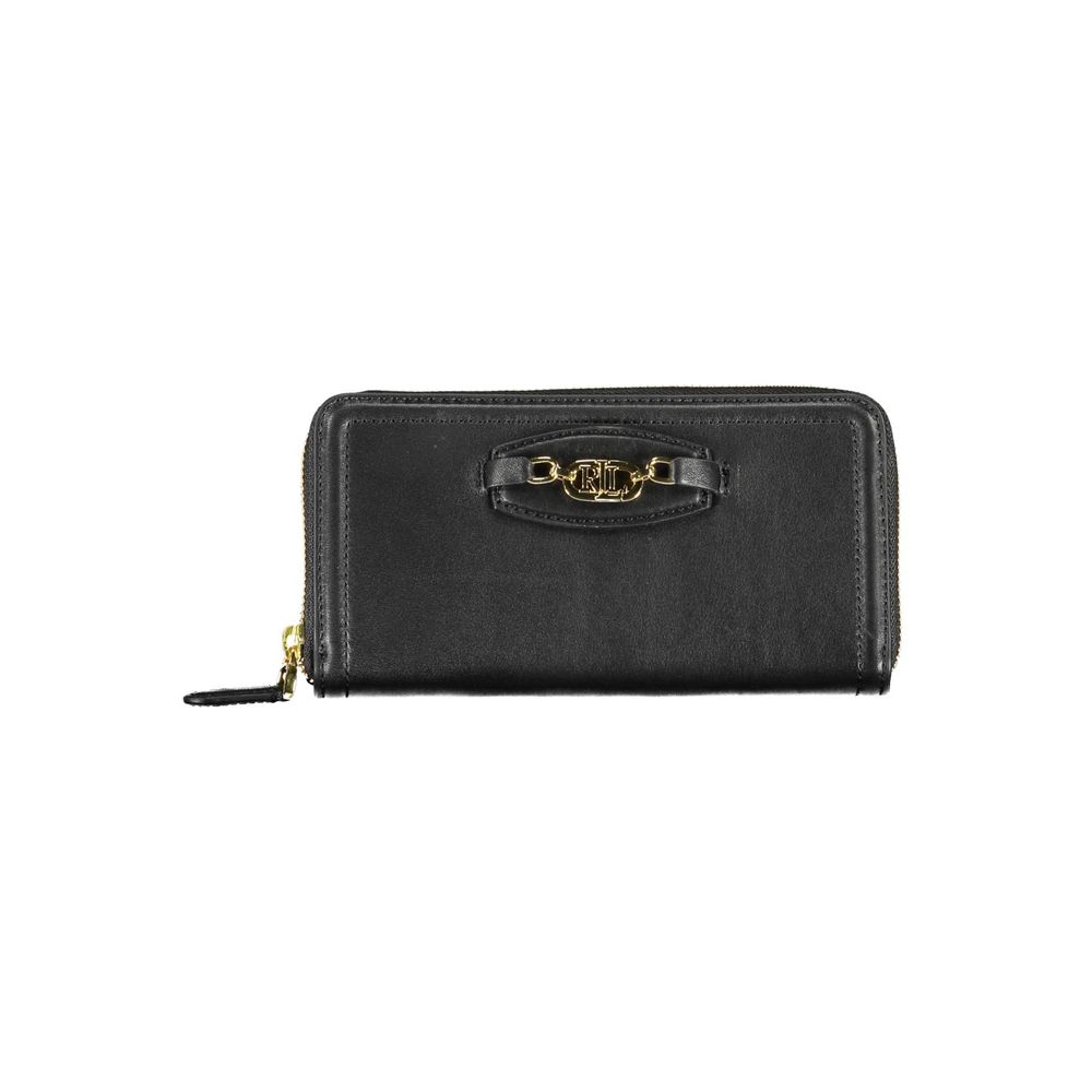 Black Polyurethane Women Wallet