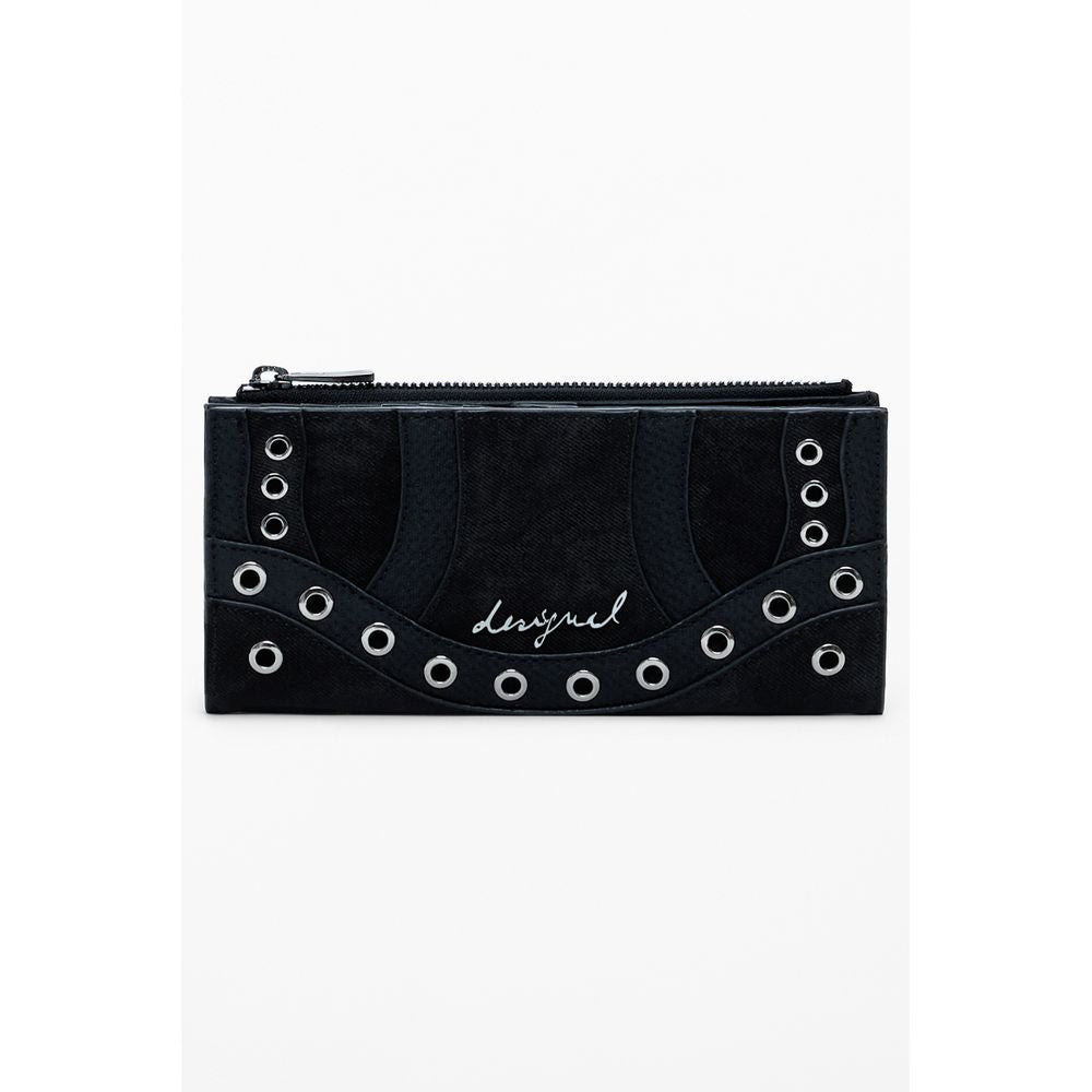 Nero Poliuretano Women Wallet