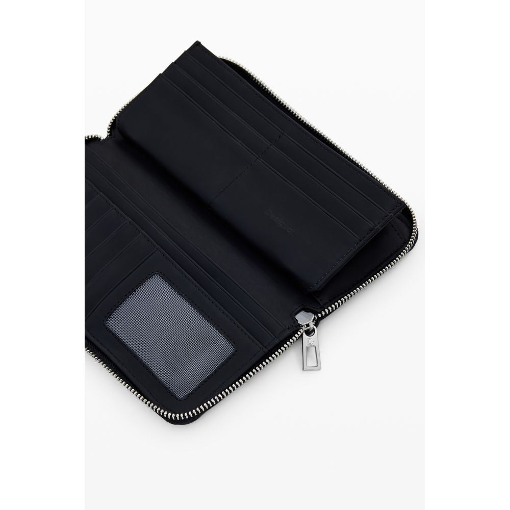 Nero Poliuretano Women Wallet