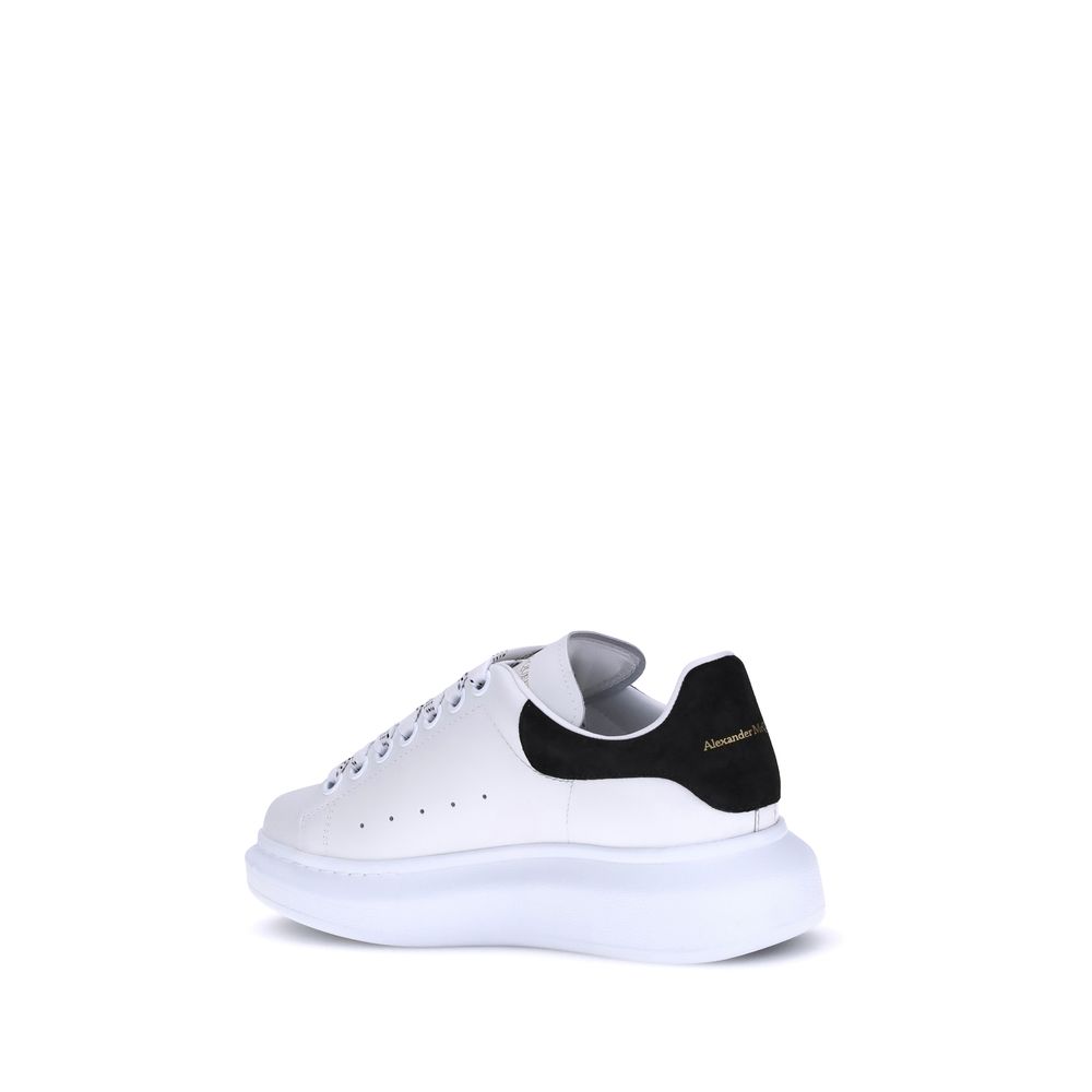 White Calf Leather Bos Taurus Platform Sneakers