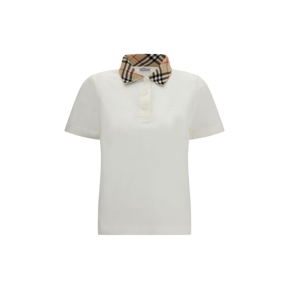White Cotton Polo Shirt