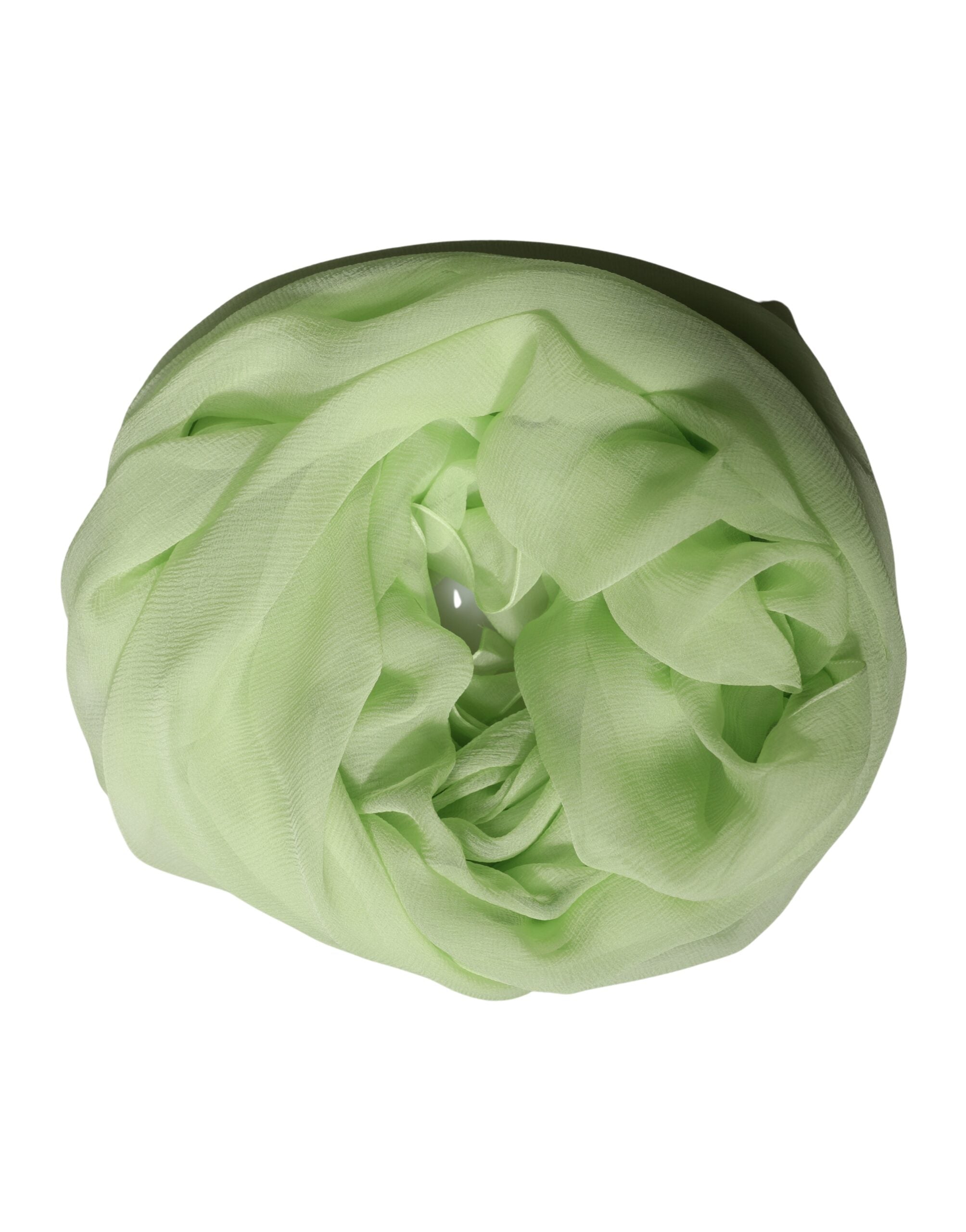 Light Green Silk Neck Wrap Stole 200cm x 134cm Scarf