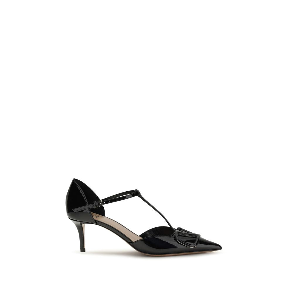 Black Calf Leather Bos Taurus High Heel Pumps