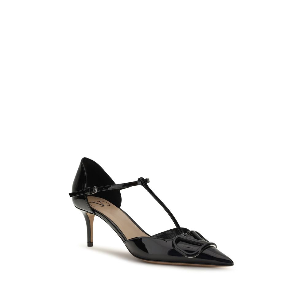 Black Calf Leather Bos Taurus High Heel Pumps