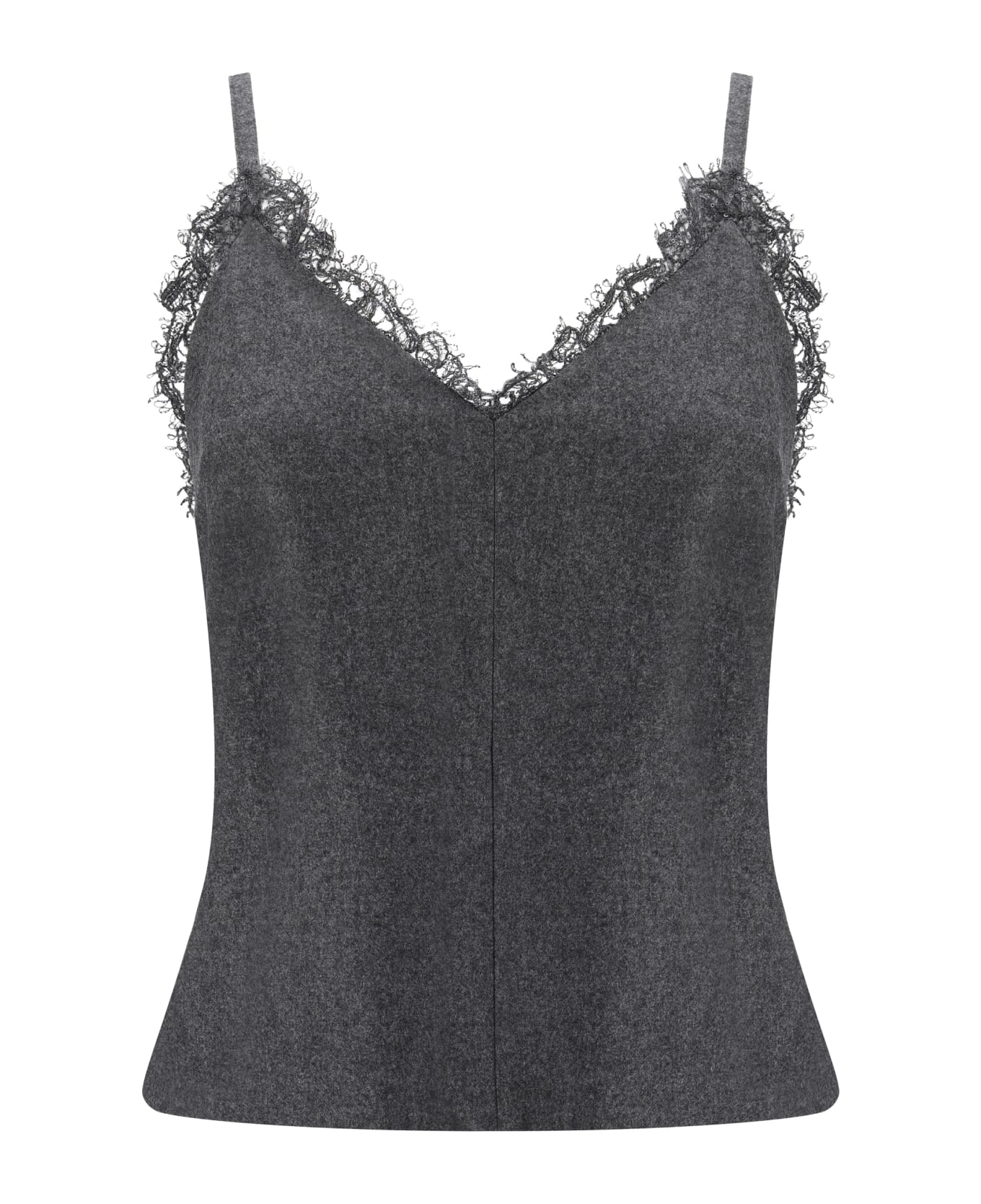 Brunello Cucinelli Gray Wool T-Shirt