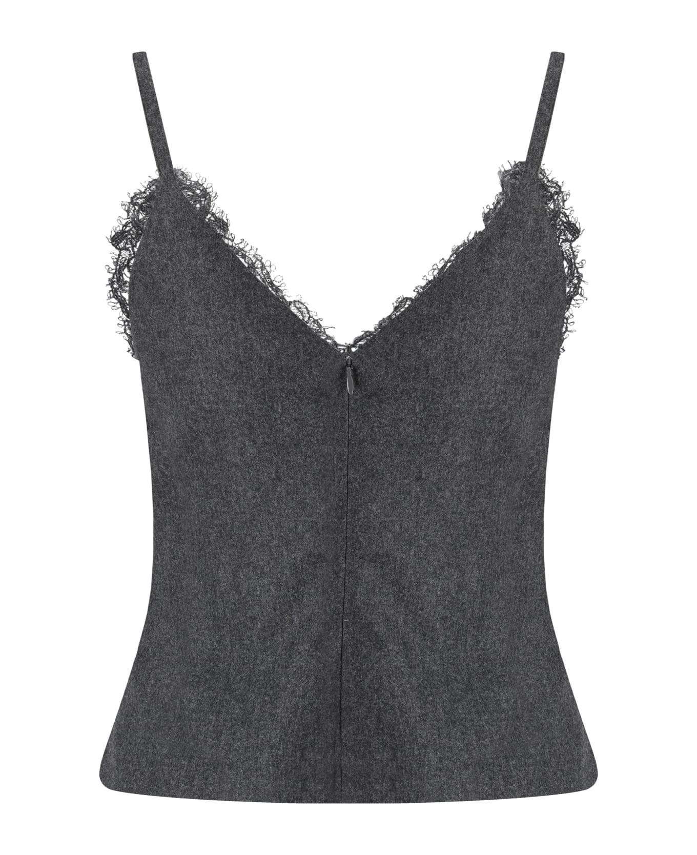 Brunello Cucinelli Gray Wool T-Shirt