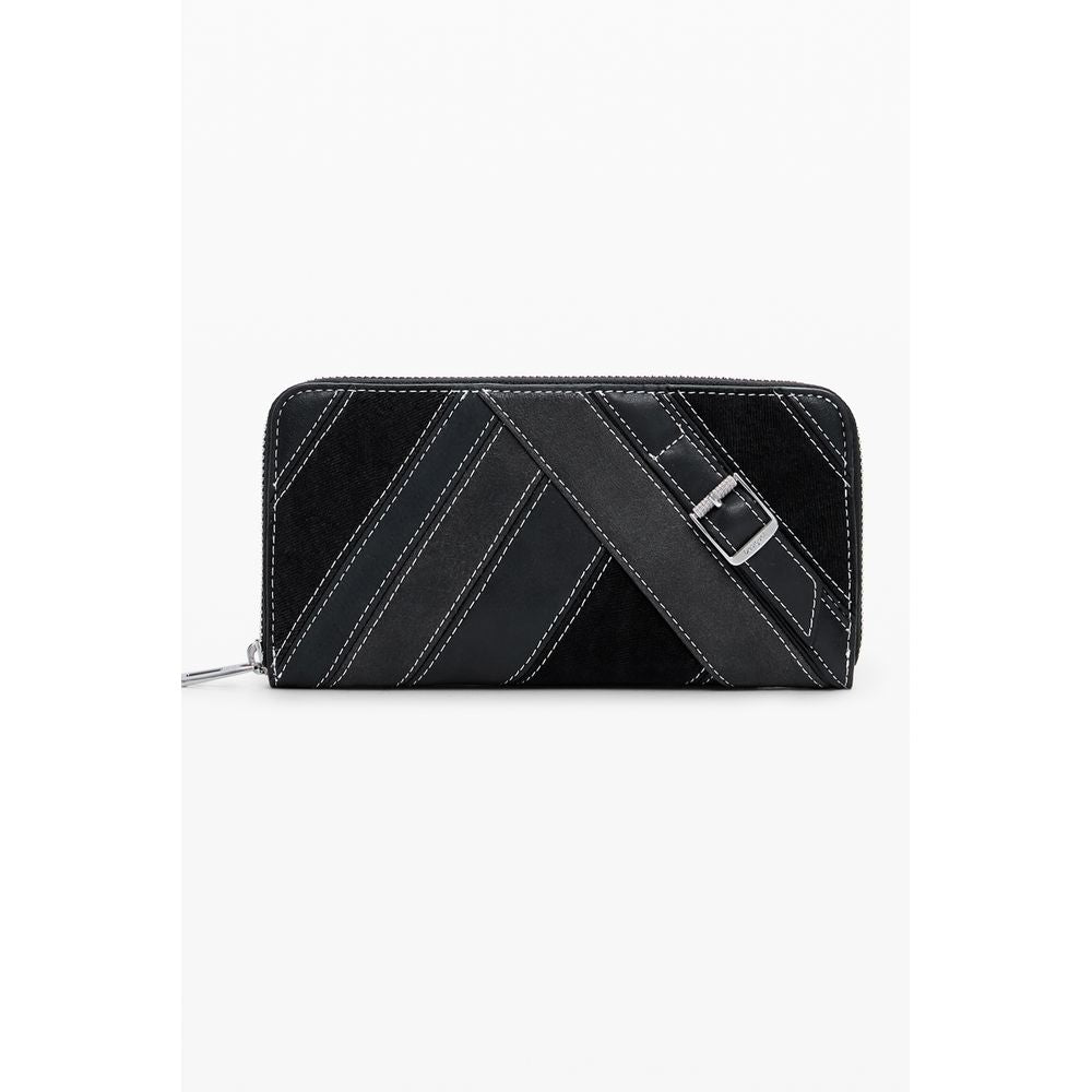 Nero Poliuretano Women Wallet