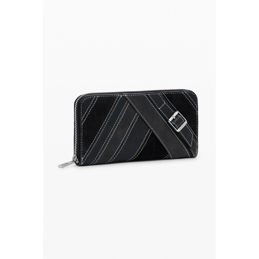 Nero Poliuretano Women Wallet